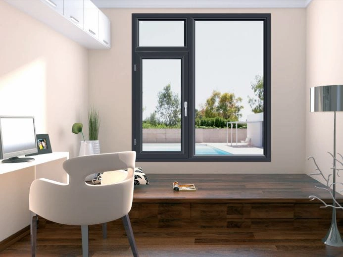 High-performance uPVC casement window with multi-point locking mechanisms in Islamabad